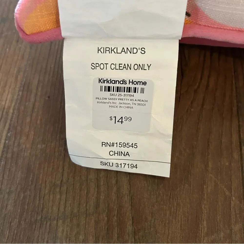 Lot of 3: Two Kirkland's Home Mini Decorative Pillows and One Tumbler